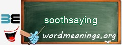 WordMeaning blackboard for soothsaying